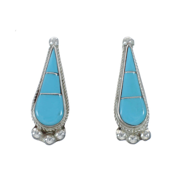 Genuine Sterling Silver Turquoise Post Earring X10099
